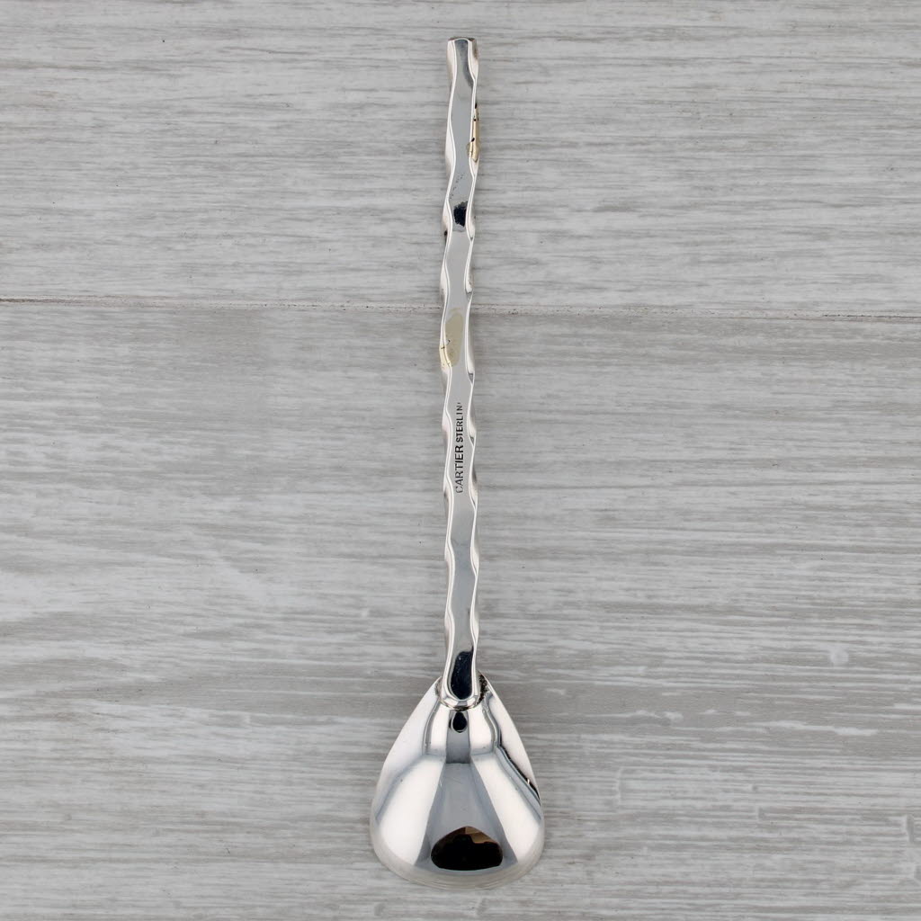 Cartier Spoon Sterling Silver Cocktail Nut Twist Handle 4.75"