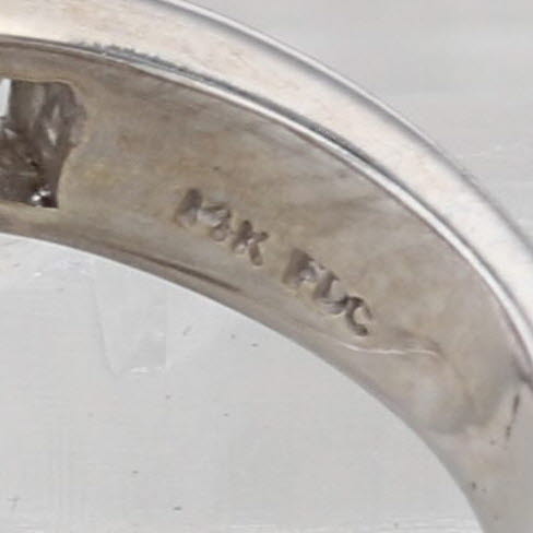 1ctw Diamond Wedding Band 14k White Gold Size 4.75-5 Stackable Anniversary Ring