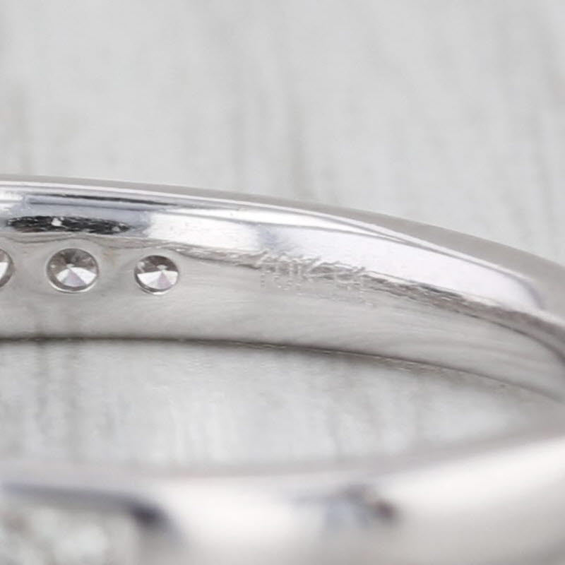 0.40ctw Diamond Wedding Band 10k White Gold Size 8.75 Stackable Anniversary Ring