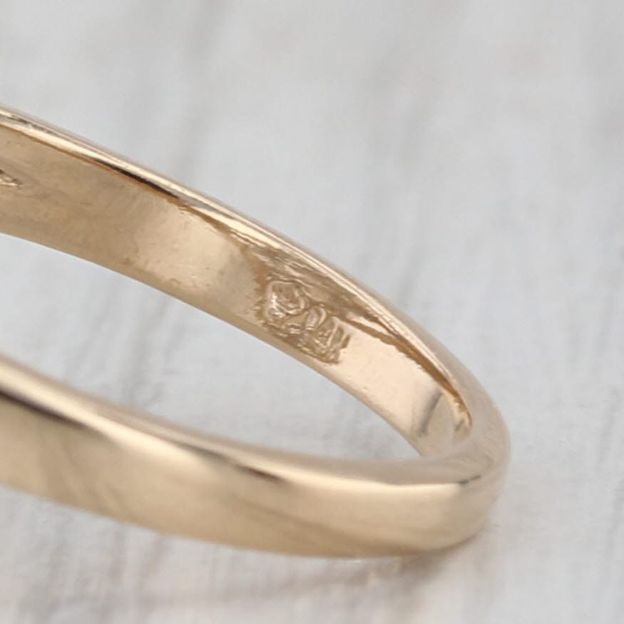 0.83ctw Diamond Cluster Ring 14k Yellow Gold Size 6.75 Cocktail
