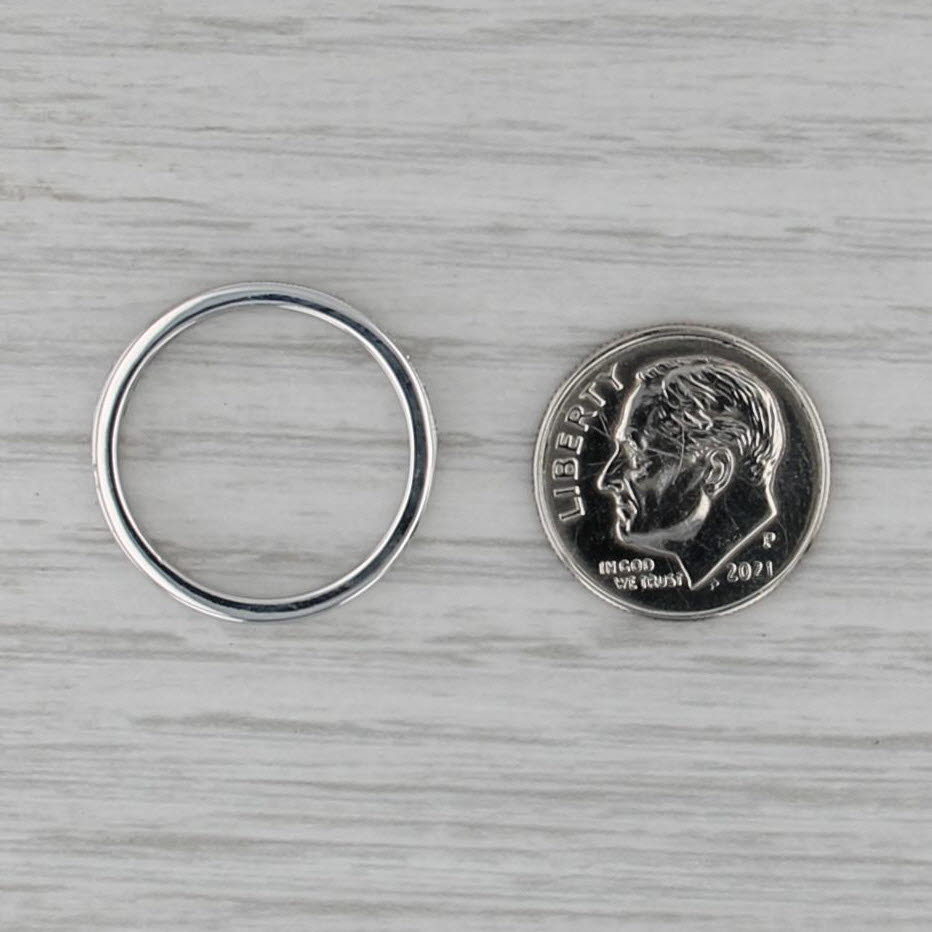 Hearts on Fire 0.36ctw Diamond Wedding Band 18k White Gold Sz 6.75-7 Anniversary