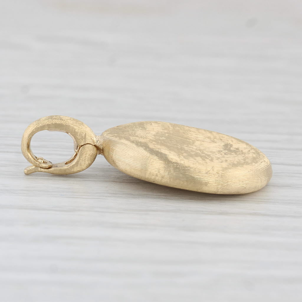 Light Gray Marco Bicego Jaipur Enhancer Pendant 18k Yellow Gold Brushed Drop