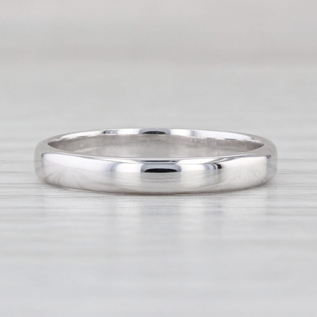 Classic White Gold Wedding Band 14k Size 5 Ring 2.6mm Stackable
