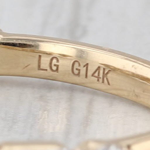 New 1.02ctw Lab Grown Diamond Wedding Band 14k Gold Adjustable Stackable Ring