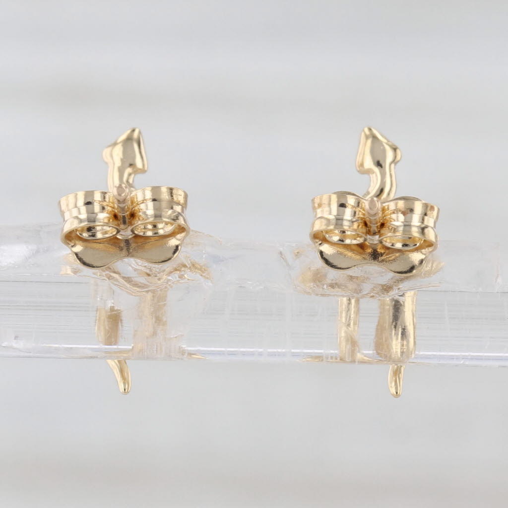 Slithering Snake Stud Earrings 18k Yellow Gold Studs