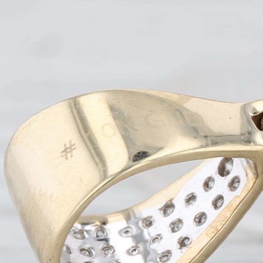 1.95ctw Diamond Snowflake Pendant 10k Yellow Gold Holiday Statement