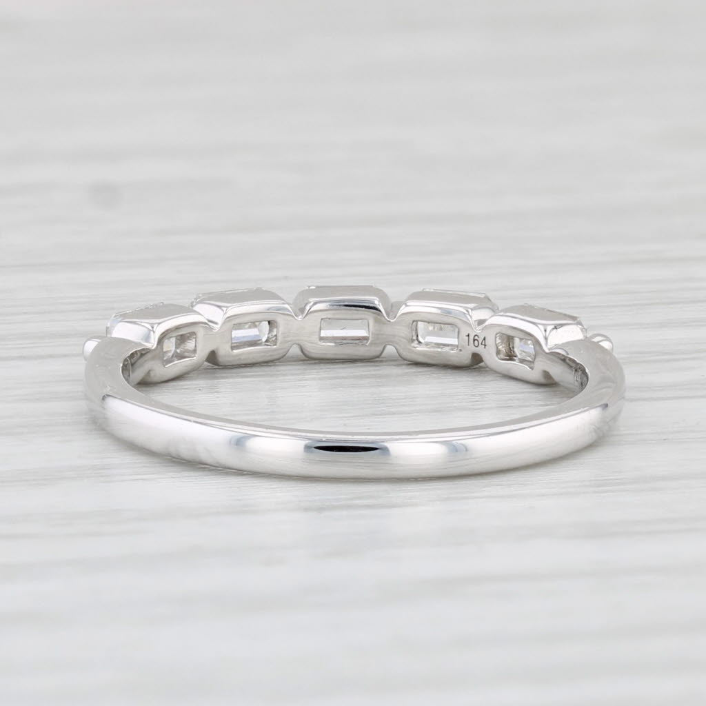 Light Gray New 0.65ctw Diamond Ring 14k White Gold Stackable Wedding Band Size 6.25-6.5
