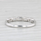 New 0.65ctw Diamond Ring 14k White Gold Stackable Wedding Band Size 6.25-6.5