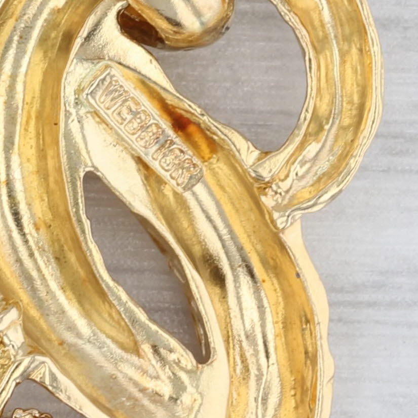 Vintage David Webb Pretzel Link Bracelet 18k Yellow Gold 7" Statement