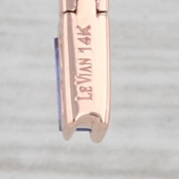 Le Vian 2.10ctw Gemstone Dangle Earrings 14k Gold Peridot Sapphire Tanzanite