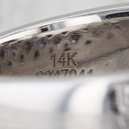 Gabriel & Co 0.77ctw Blue Sapphire Diamond Ring 14k White Gold Size 6.25-6.5