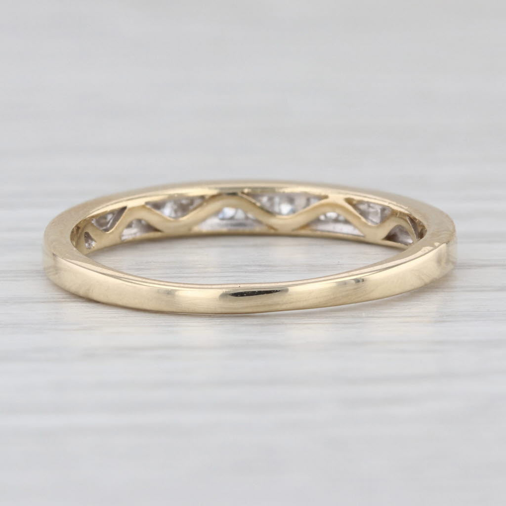0.30ctw Diamond Wedding Band 14k Yellow Gold Size 8.5 Stackable Ring