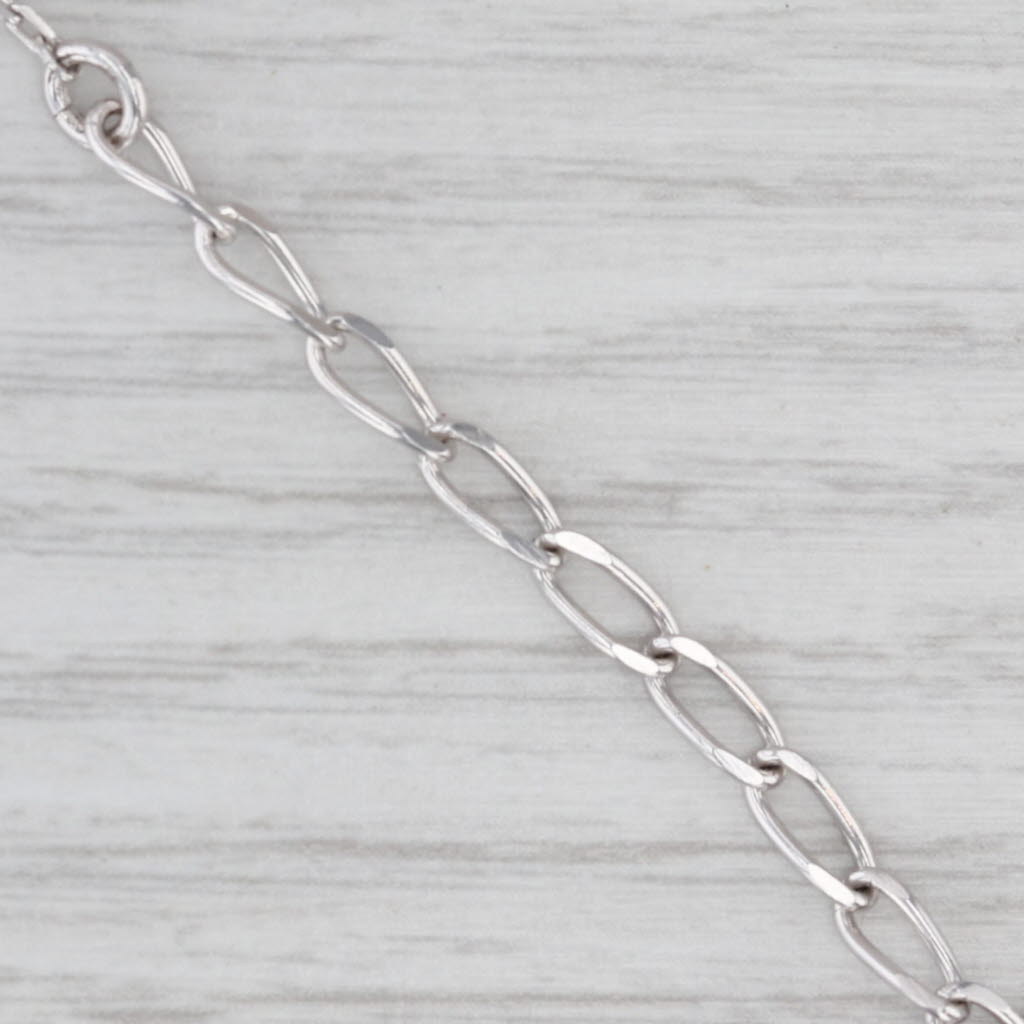 Light Gray New Swarovski Crystal Statement Pendant Necklace Silver Toned 16.5-19"