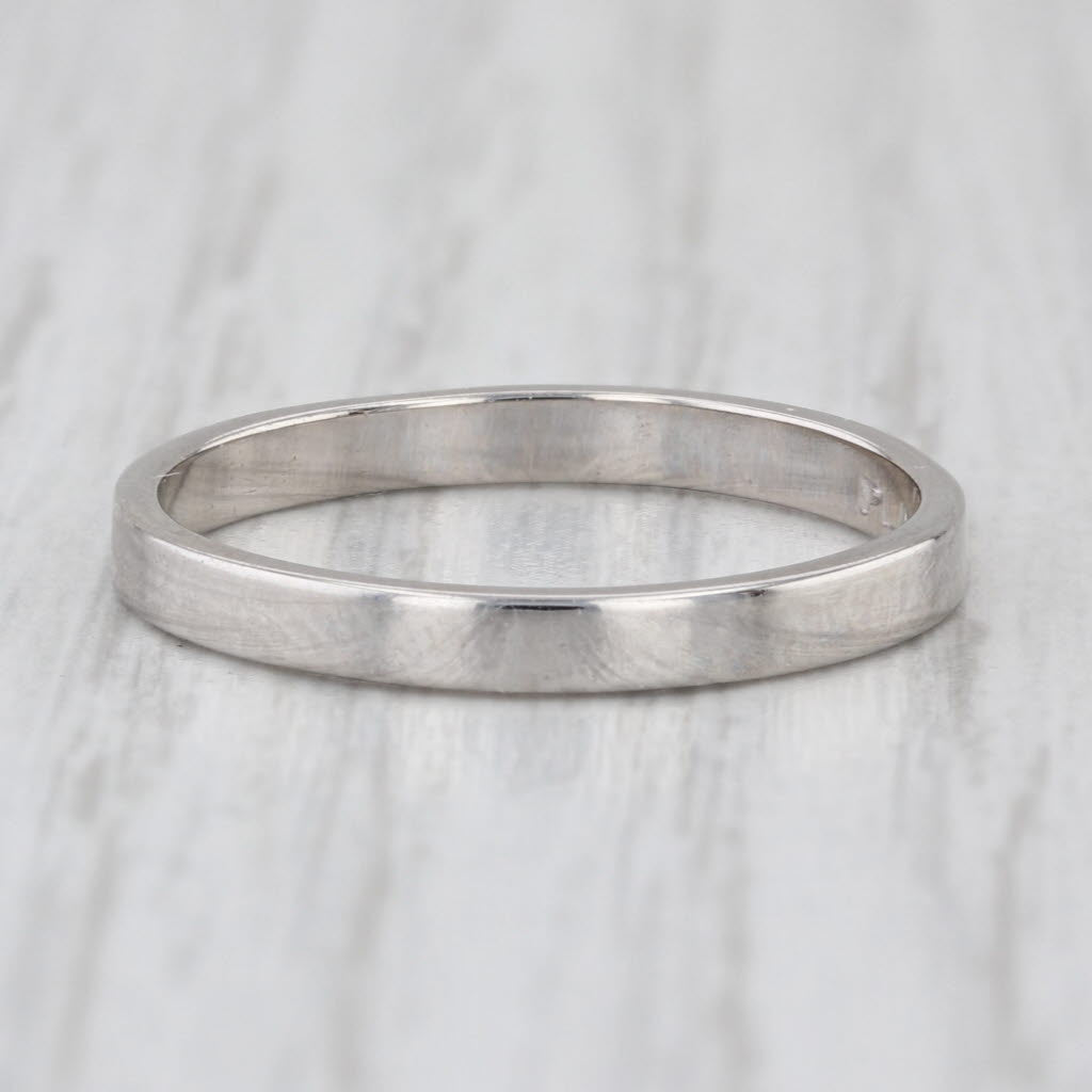 Classic Platinum Wedding Band 950 Ring Size 7.25-7.5 Stackable Ring