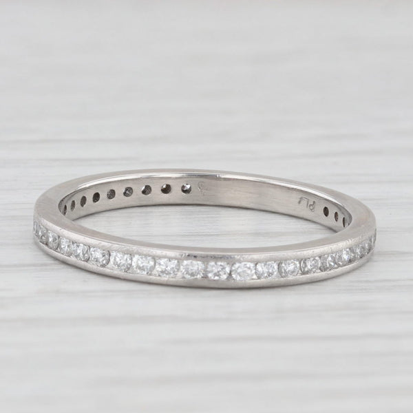 0.36ctw Diamond Wedding Band 900 Platinum Stackable Ring