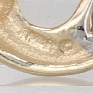 0.19ctw Diamond Open Heart Pendant 10k Yellow Gold Round & Baguette