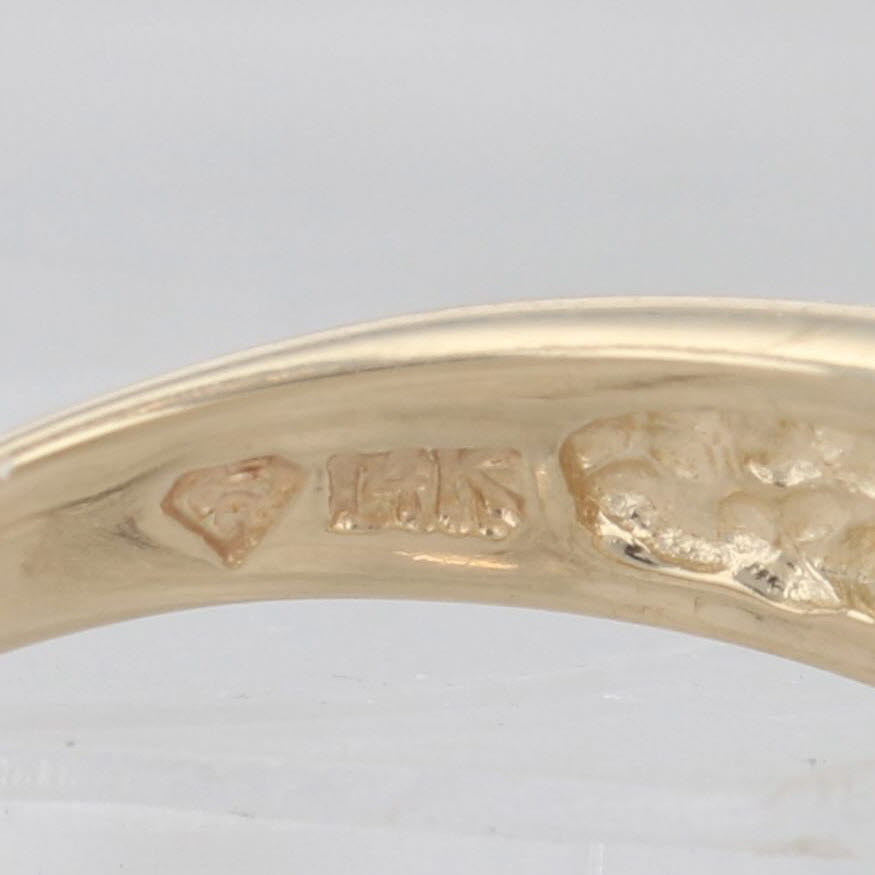 Light Gray 0.75ctw Diamond Cluster Ring 14k Yellow Gold Size 10