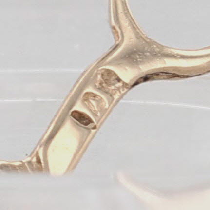 Vintage Scissors Charm 14k Yellow Gold Moves Small Pendant
