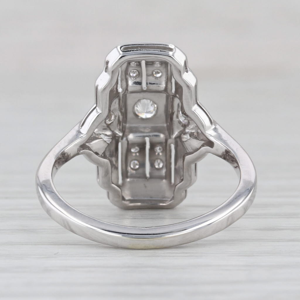 Vintage 0.15ctw Diamond Ring 18k White Gold Size 7