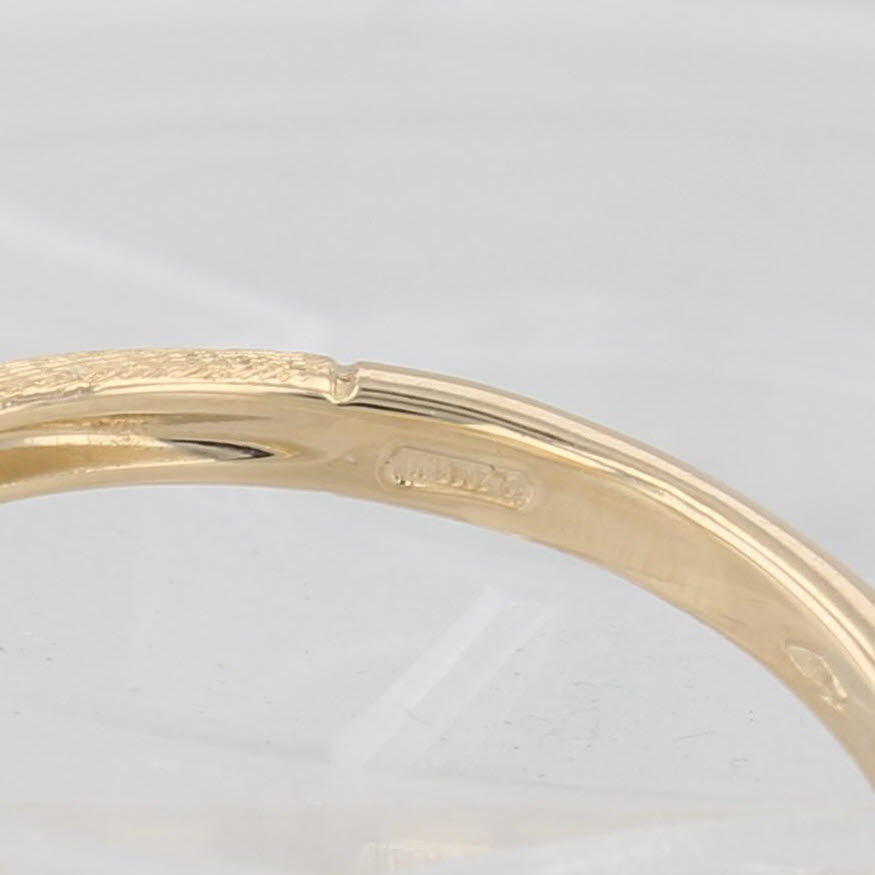 Light Gray Marco Bicego Africa Diamond Ring Brushed 18k Yellow Gold Size 7