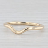 Contoured Wedding Band 14k Yellow Gold Size 7 Stackable Wedding Ring