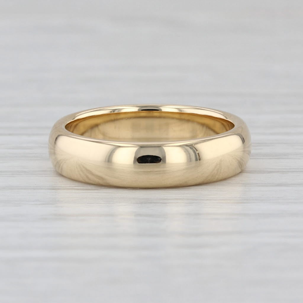 Tiffany & Co Forever 4.5mm Wedding Band 18k Yellow Gold Size 5.75-6 Ring