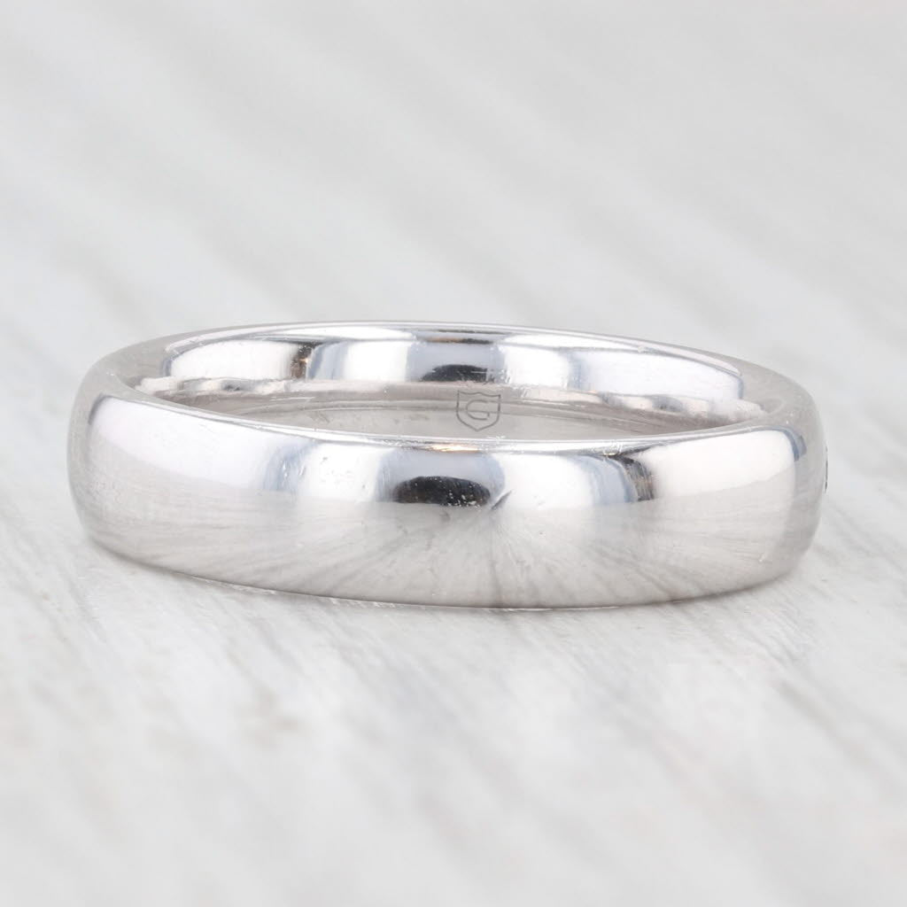 Diamond Solitaire Wedding Ring 950 Platinum Size 7.25 Band Tomas Rae COA