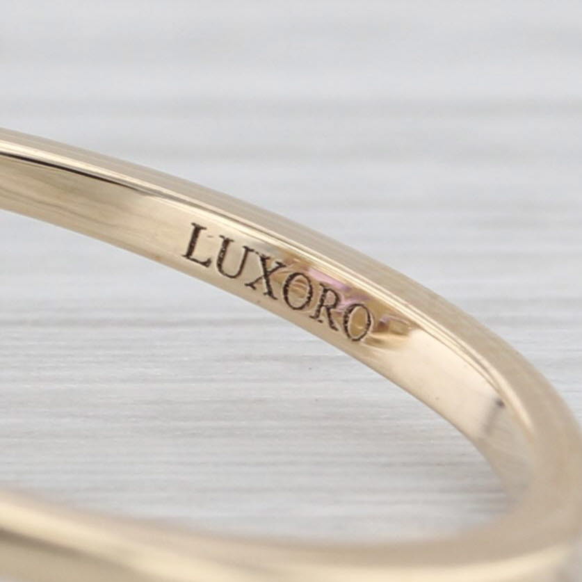 Luxoro 6.77ctw Ametrine Diamond Ring 10k Yellow Gold Size 8 Cocktail