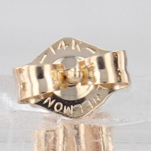 0.50ctw Pear Garnet Small J-Hook Stud Earrings 14k Yellow Gold Studs