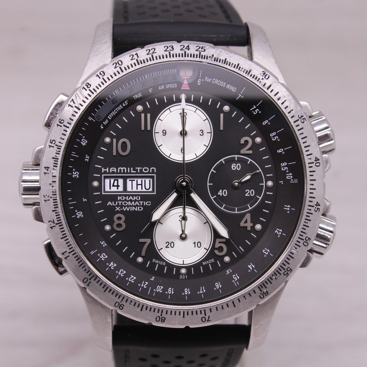 Hamilton Khaki Automatic X-Wind 45mm Chronograph Watch Swiss Day Date H776160