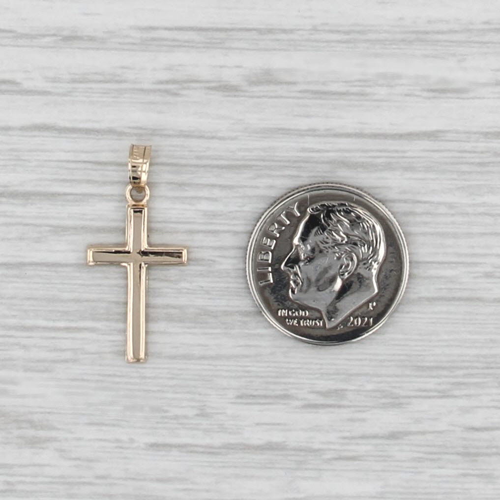 Small Cross Pendant 14k Yellow Gold