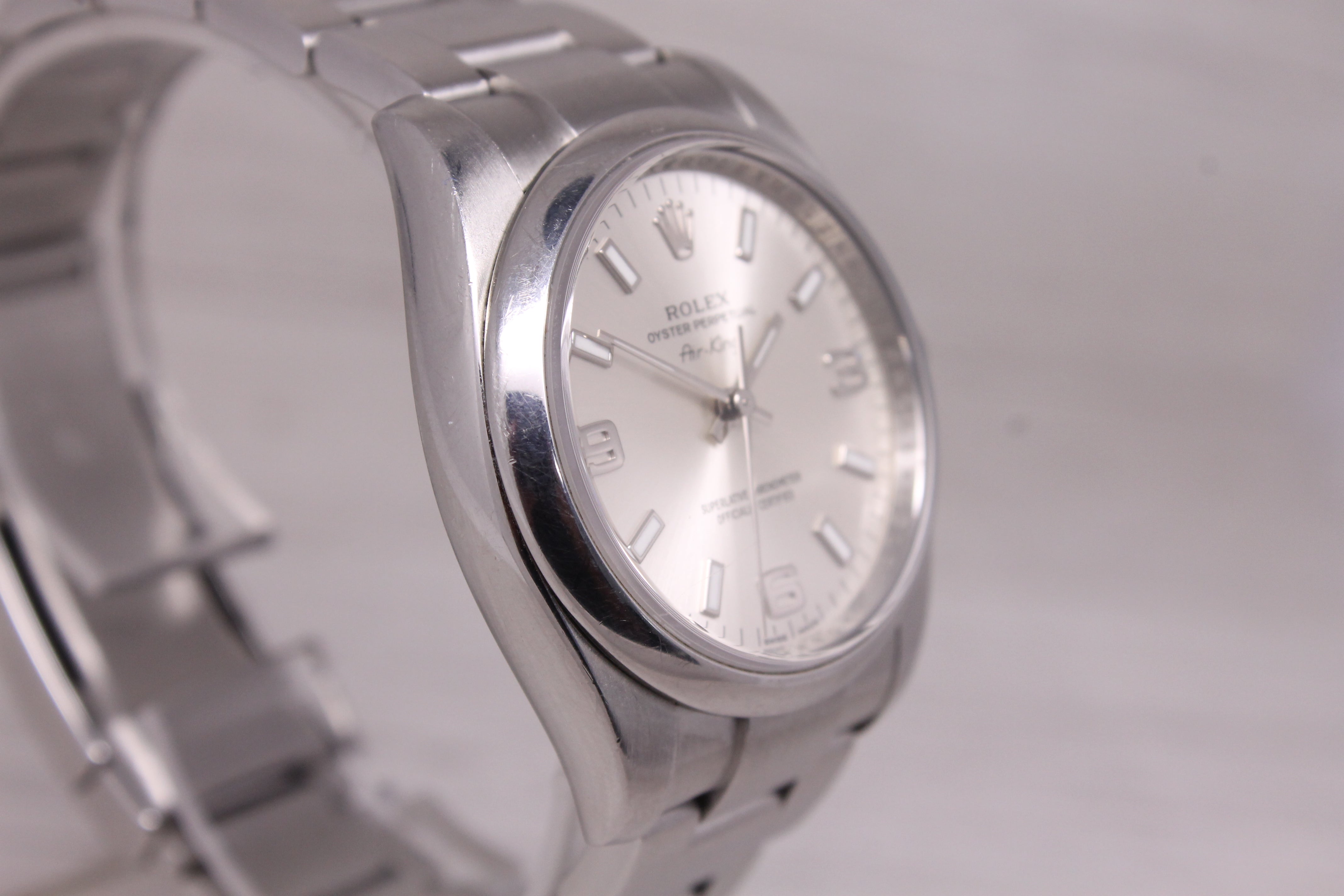 Rolex Air King 114200 34mm Stainless Steel 3-6-9 Dial Automatic Watch Oyster