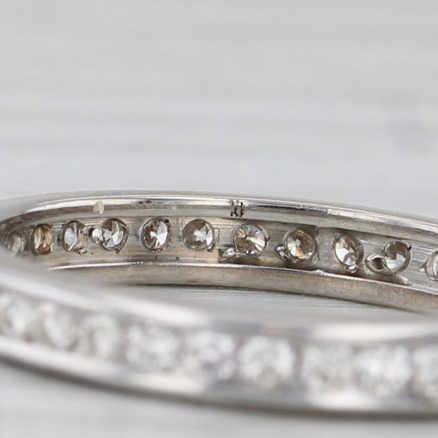 Gray 0.35ctw Diamond Eternity Wedding Band Stackable Anniversary Ring 4.25