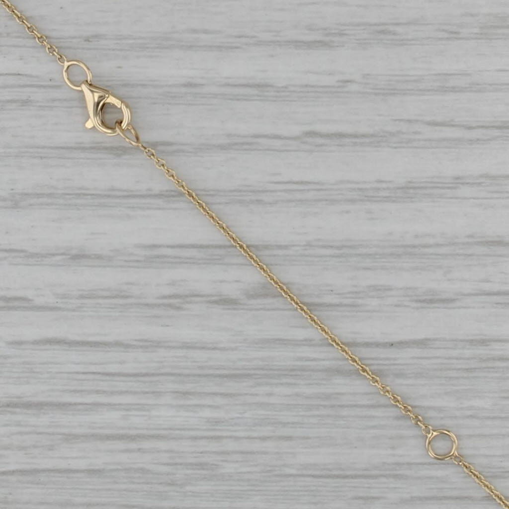 New Opal Diamond Halo Pendant Necklace 14k Yellow Gold 16" 18" Cable Chain