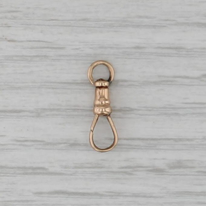 Antique Spring Hook Dog Clip Clasp 10k Yellow Gold Findings Jewelry Making