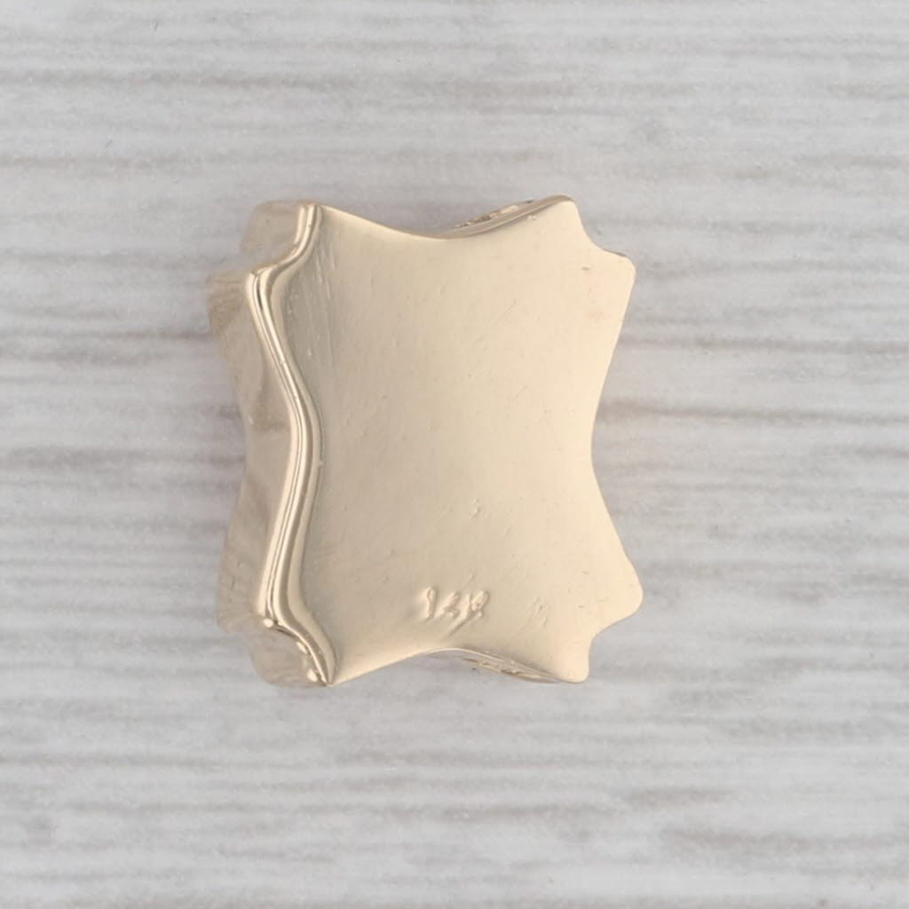 Gray Goldman Kolber Cameo Slide Bracelet Charm 14k Yellow Gold Carved Shell