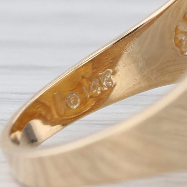 1996 1/20 oz Fine Gold 5 Yuan Chinese Panda Coin Ring 14k Size 6