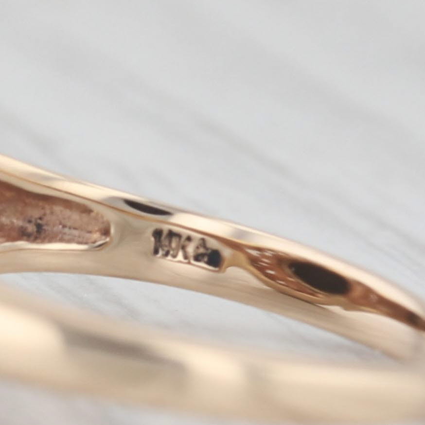 Light Gray Vintage Church & Co Colorful Opal Triplet Solitaire Ring 14k Yellow Gold Size 8