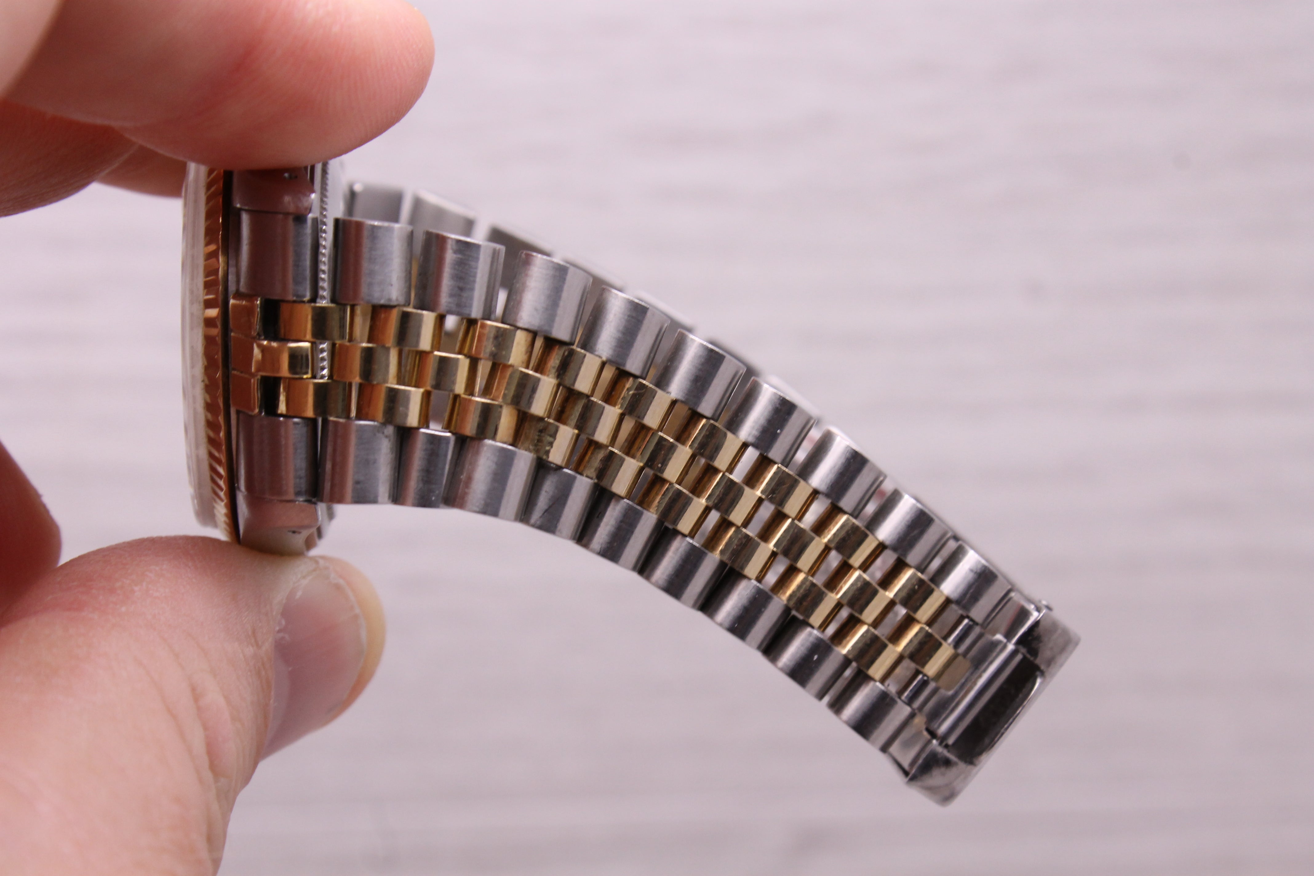 Vintage 1987 Rolex Datejust 16013 Two Tone Mens 36mm Automatic Watch w/Jubilee