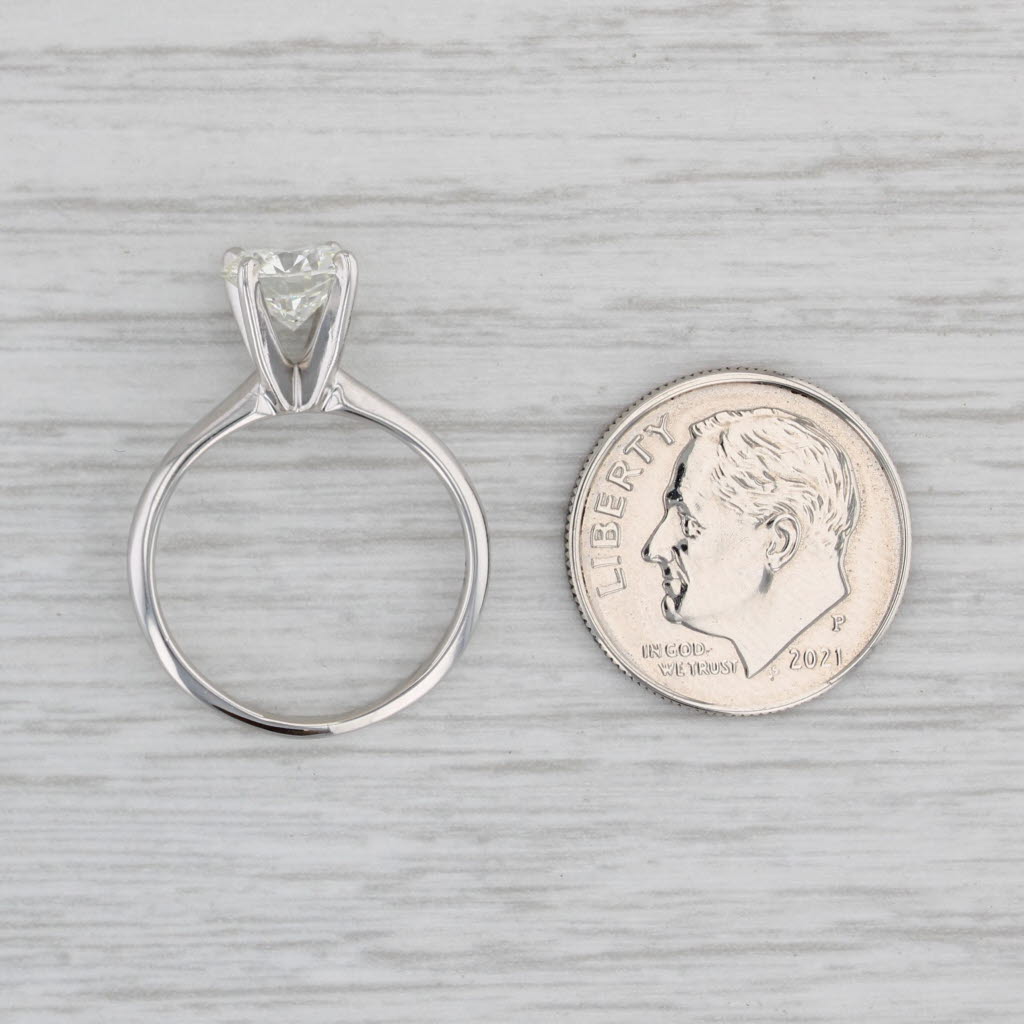 Gray Forevermark 1.30ct VVS1 Round Solitaire Diamond Engagement Ring 14k White Gold