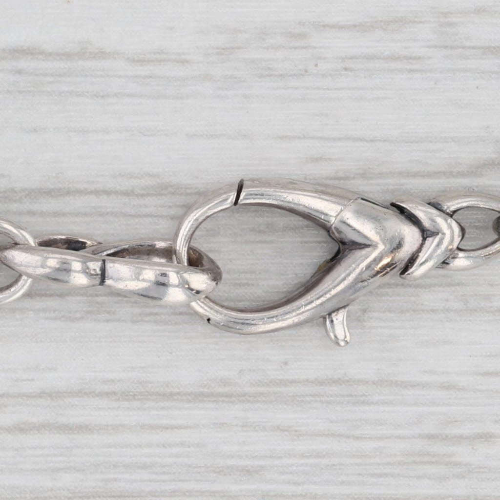 Ann King Statement Necklace Sterling Silver 22" Cable Chain