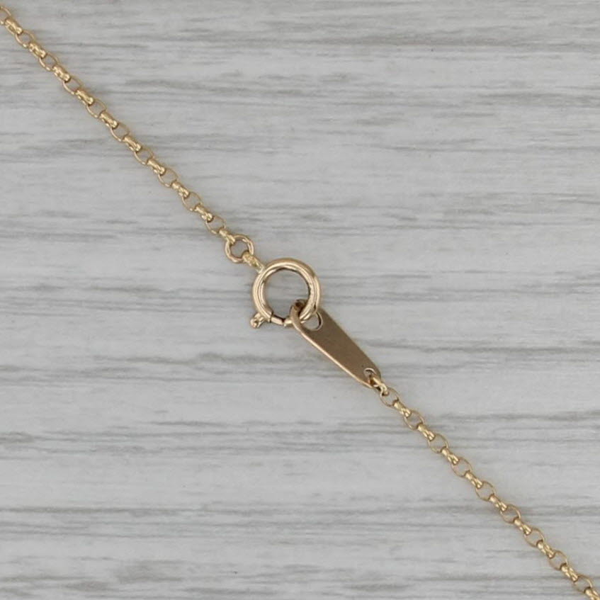 Mikimoto Cultured Pearl Heart Pendant Necklace 18k Yellow Gold 18" Cable Chain
