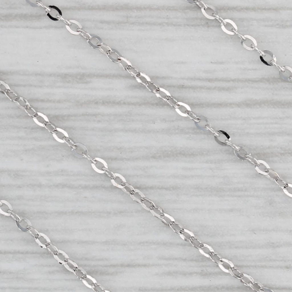 Gray New 0.19ctw Diamond Fringe Pendant Necklace 14k White Gold 16-18" Cable Chain