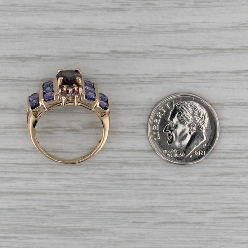2.40ctw Iolite Tanzanite Ring 14k Yellow Gold Size 5.75