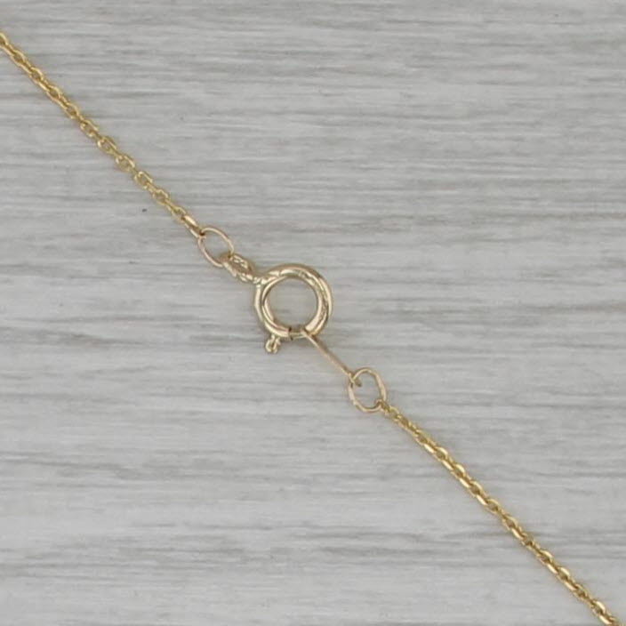 Jane Seymoure Open Hearts Pendant Necklace 14k Yellow Gold 18" Cable Chain