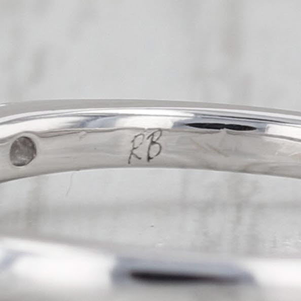 0.32ctw Diamond Wedding Band 14k White Gold Size 7.5 Stackable Anniversary Ring