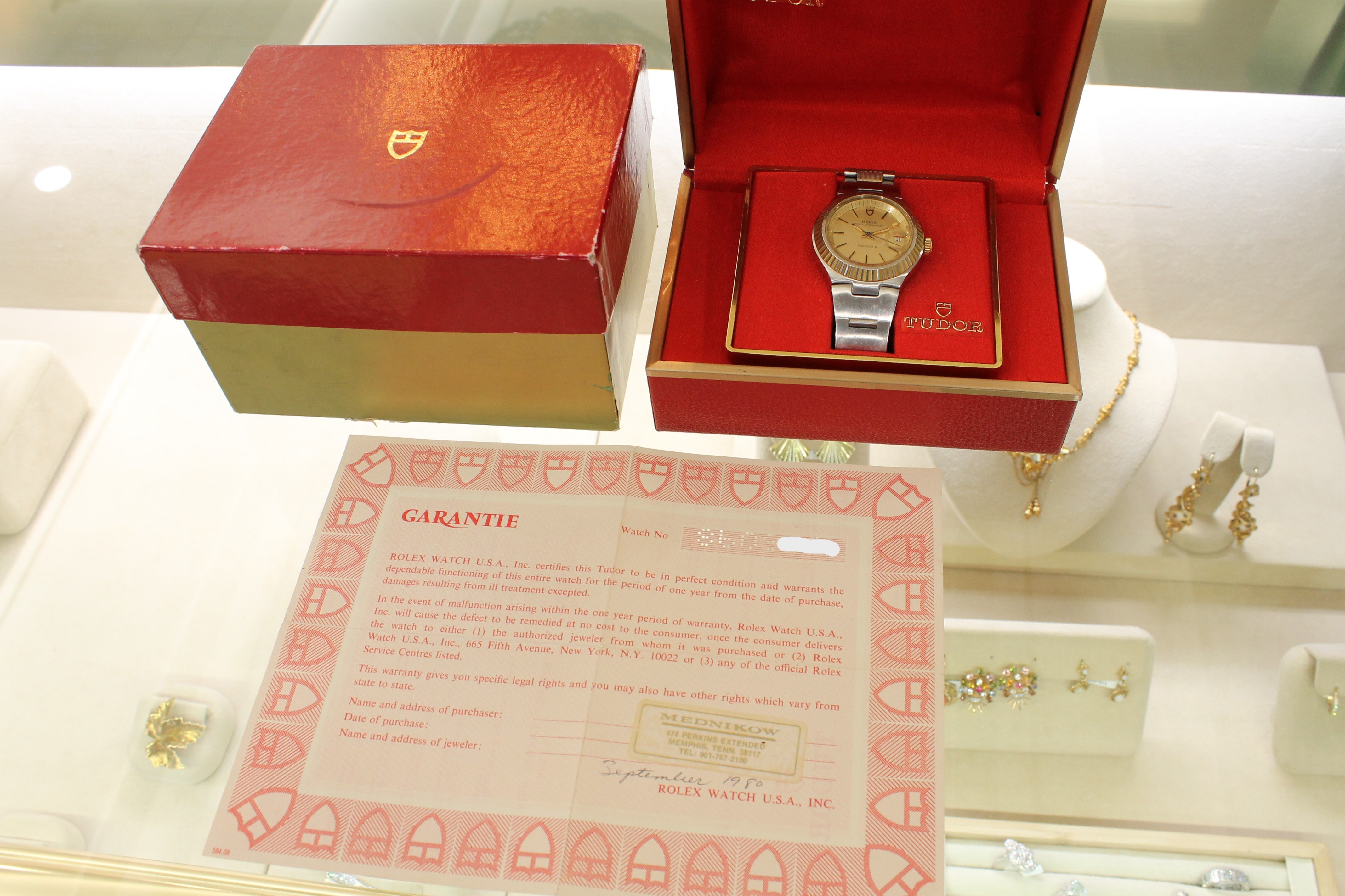 Wheat Vintage c.1977 Tudor Ranger II 9111/01 Men 38mm Steel Automatic Watch Box Papers