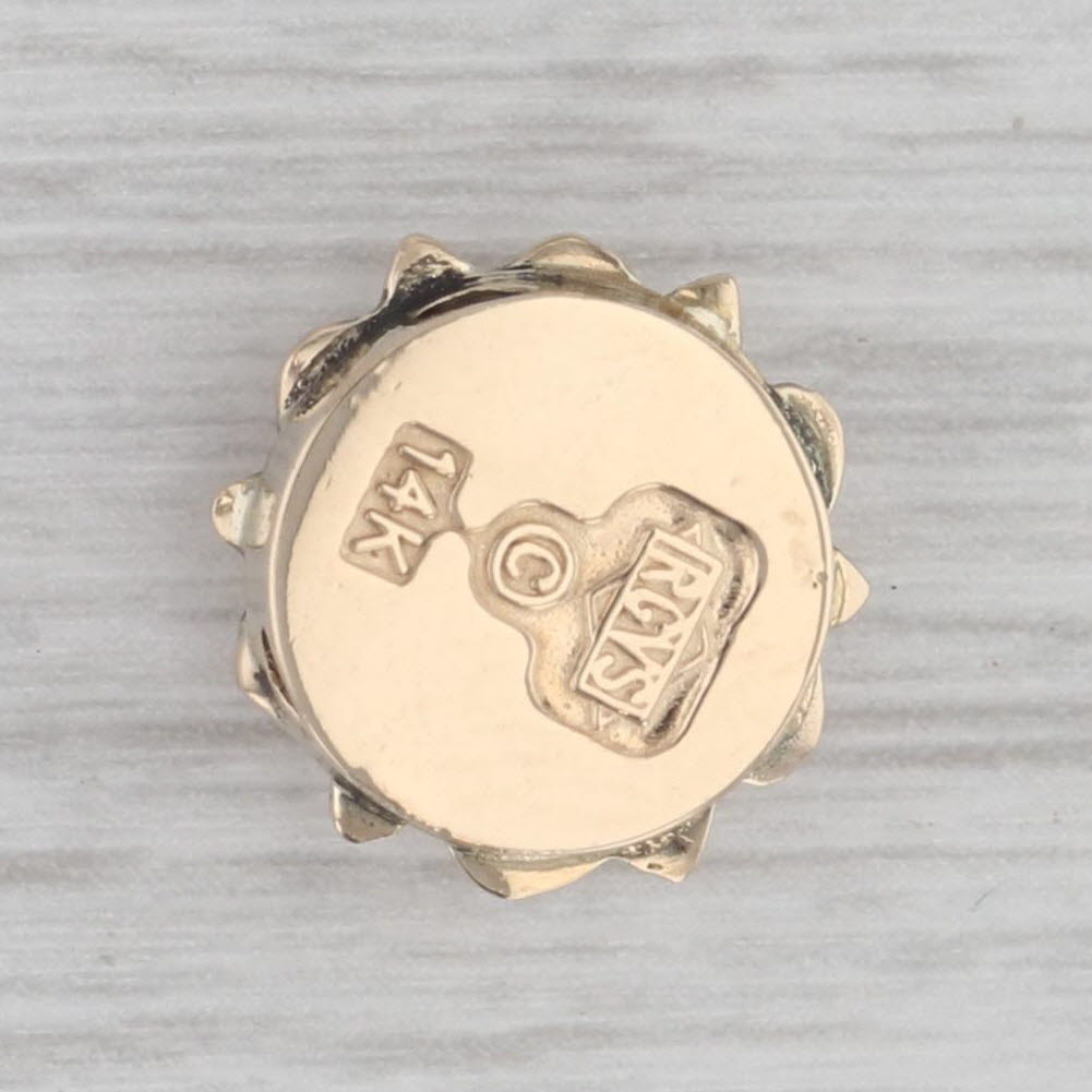 Gray Opal Cluster Flower Slide Bracelet Charm 14k Gold Richard Glatter