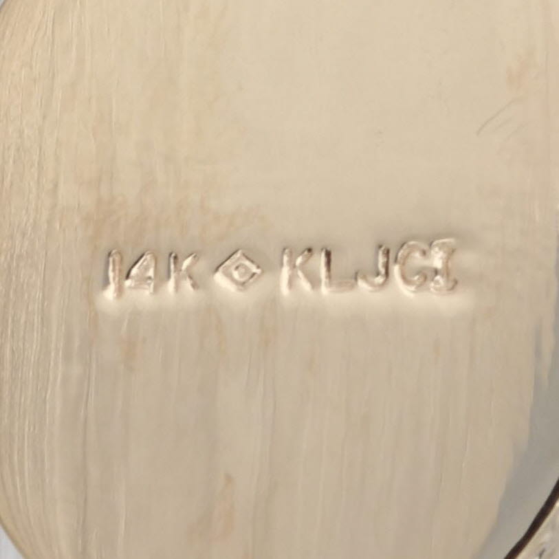 Richard Klein 0.60ctw Diamond Slide Bracelet Charm 14k Yellow Gold Vintage KLJCI