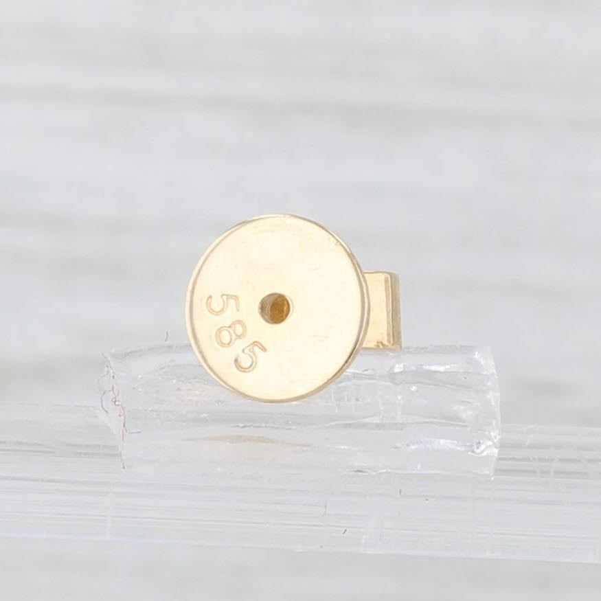Light Gray New 3.52ctw Pink Touramline Diamond Halo Stud Earrings 14k Yellow Gold